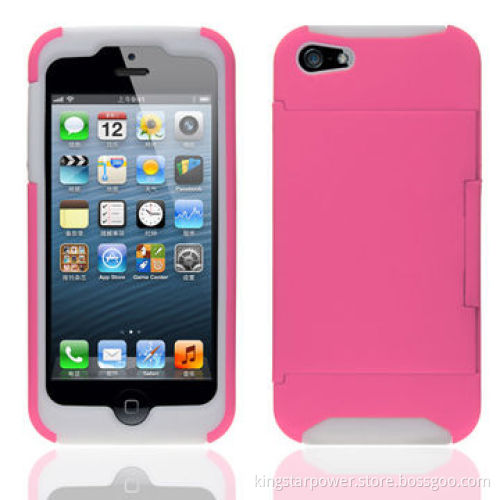 Hybrid Phone Case for iPhone 6, with ID Cash Credit Card Slots